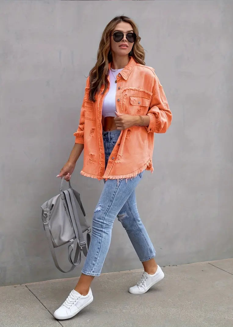 Mi-saison Denim Jacket